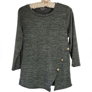 Boho Asymmetrical Soft Stretch Casual Tunic Medium